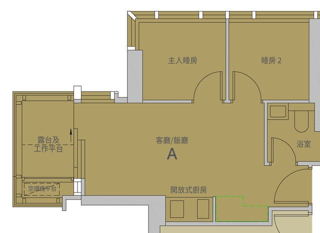 A室平面圖（摘自賣方資料）